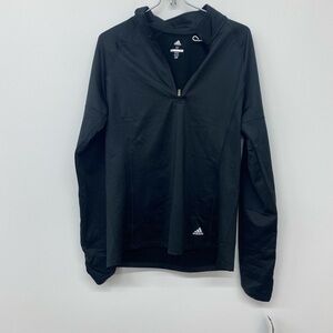 Adidas black fleece golf 1/4 zip new with tags